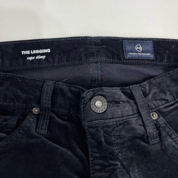 AG Adriano Goldschmied super skinny legging velvet pants size 26R - Picture 10 of 15